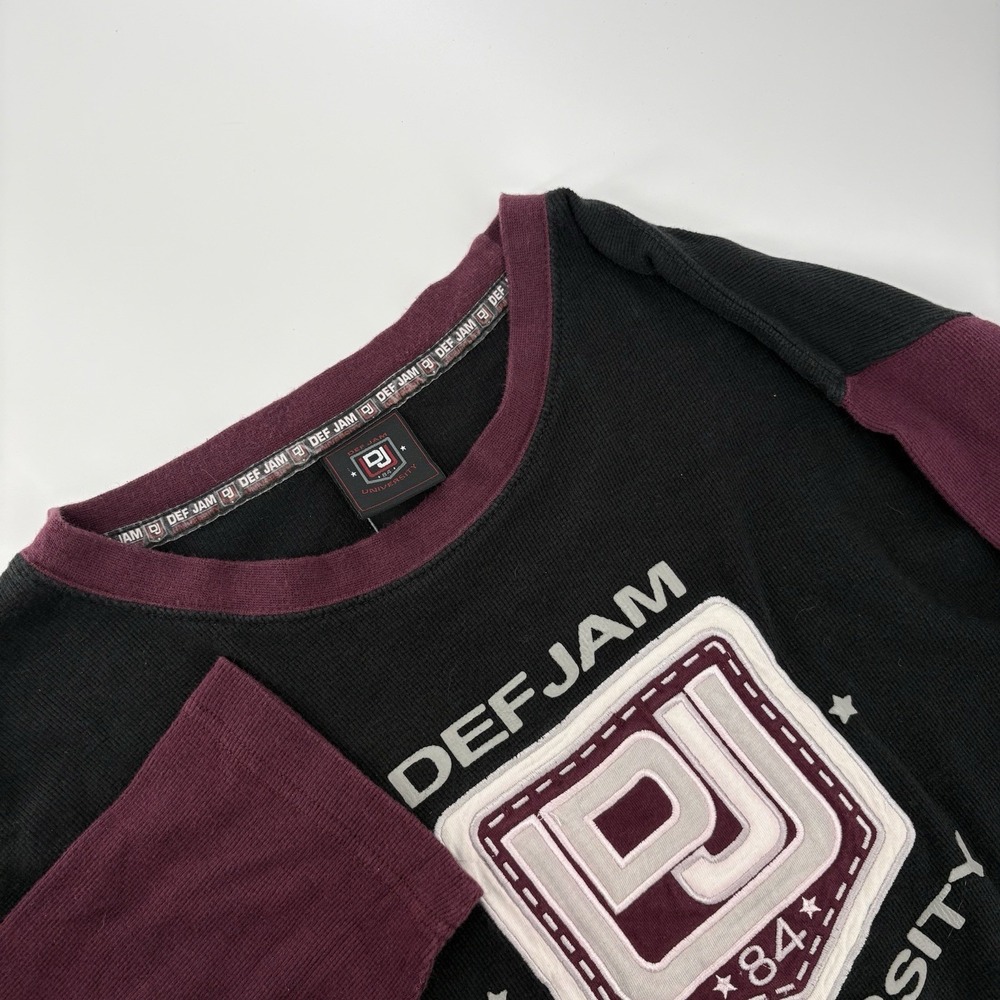 Vintage 90's Def Jam University Long Sleeve Streetwear Hip‎ Hop Size Large